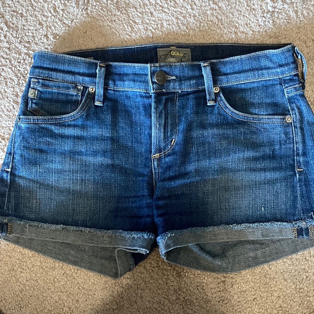 AGOLDE Zoe rolled hem shorts